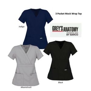 Barco Grey’s Anatomy 3-Way Scrub Top (Moonstruck)2